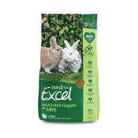 Пълноценна гранулирана храна за Зайци, с мента и без зърно, 10 кг. - Burgess Excel Adult Rabbit Nuggets with Mint
